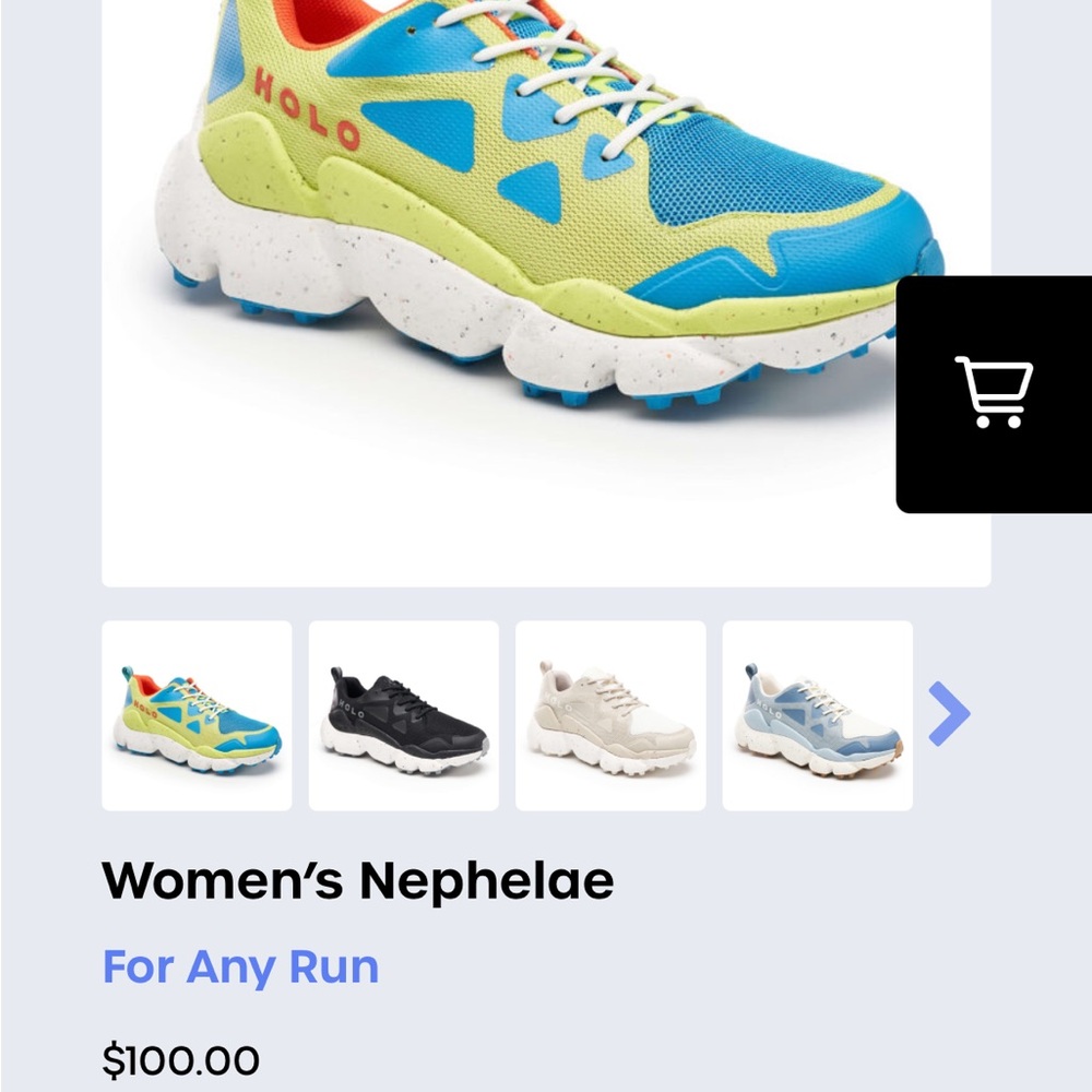 Holo Blue and Yellow Sneakers - Picture 10 of 10